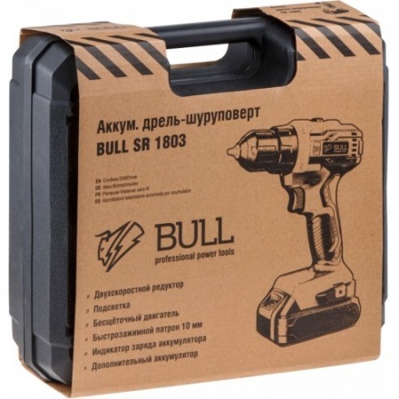 Дрель-шуруповерт Bull SR 1803 (1329602) Дрель-шуруповерт Bull SR 1803 (1329602)