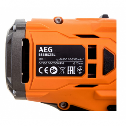 Дрель-шуруповерт AEG Powertools Powertools BSB18C3BL-502C Дрель-шуруповерт AEG Powertools Powertools BSB18C3BL-502C