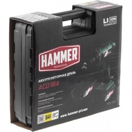 Дрель-шуруповерт Hammer ACD18A Дрель-шуруповерт Hammer ACD18A