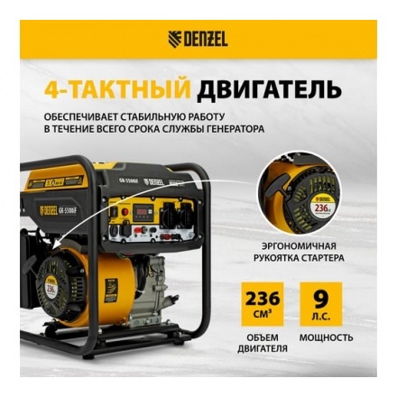 Генератор инверторный Denzel GK-5500iF Генератор инверторный Denzel GK-5500iF