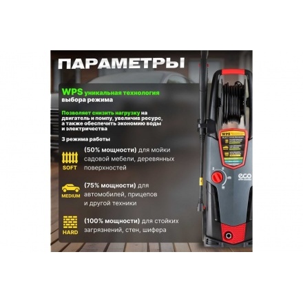 Очиститель высокого давления ECO HPW-1825RSE Очиститель высокого давления ECO HPW-1825RSE