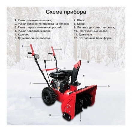 Бензиновый снегоуборщик STARWIND GST-4356L Бензиновый снегоуборщик STARWIND GST-4356L