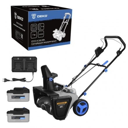 Снегоуборщик аккумуляторный Deko ST412-6 Снегоуборщик аккумуляторный Deko ST412-6