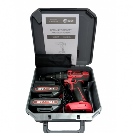Аккумуляторная дрель-шуруповерт Edon UAD-21A / 24907 Аккумуляторная дрель-шуруповерт Edon UAD-21A / 24907