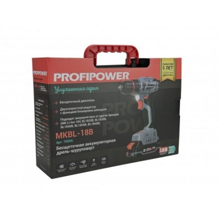 Аккумуляторная дрель-шуруповерт Profipower MKBL-18B / T0056 Аккумуляторная дрель-шуруповерт Profipower MKBL-18B / T0056