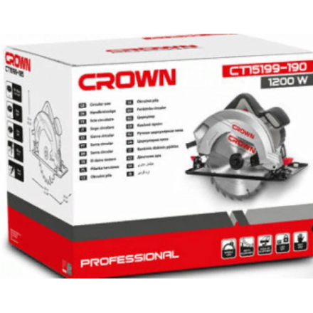 Дисковая пила CROWN CT15199-190 Дисковая пила CROWN CT15199-190