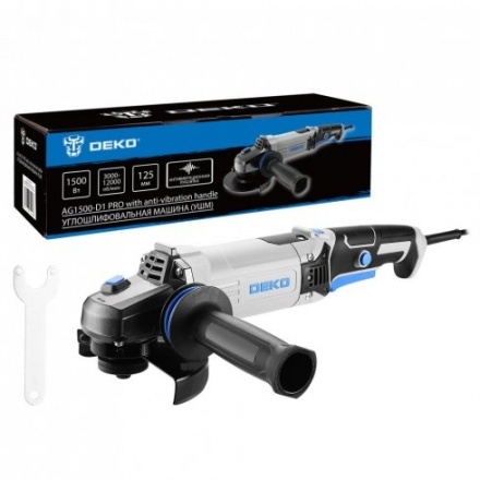 Угловая шлифовальная машина Deko AG1500-D1 Pro / 083-1028 Угловая шлифовальная машина Deko AG1500-D1 Pro / 083-1028