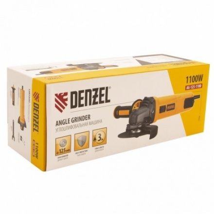 Угловая шлифовальная машина Denzel AG125-1100 / 26906 Угловая шлифовальная машина Denzel AG125-1100 / 26906