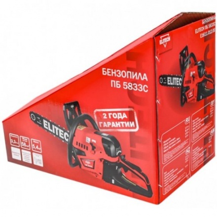 Бензопила цепная Elitech ПБ 5833C Бензопила цепная Elitech ПБ 5833C