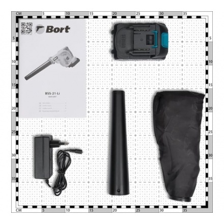 Воздуходувка аккумуляторная BORT BSS-21-Li Воздуходувка аккумуляторная BORT BSS-21-Li