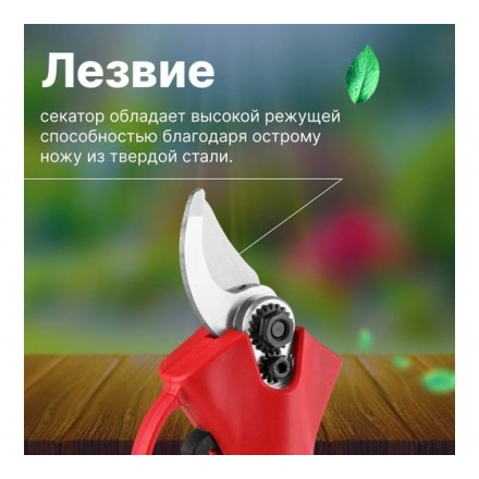 Аккумуляторный секатор WORTEX CBS 2535 ALL1 в чемодане Аккумуляторный секатор WORTEX CBS 2535 ALL1 в чемодане