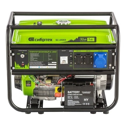 Бензиновый генератор СибрТех БС-6500Э Бензиновый генератор СибрТех БС-6500Э