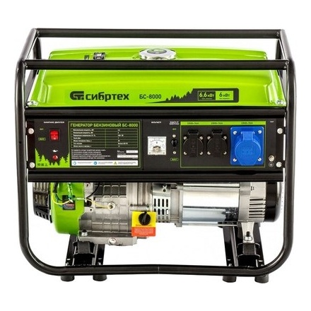Бензиновый генератор СибрТех БС-8000 Бензиновый генератор СибрТех БС-8000
