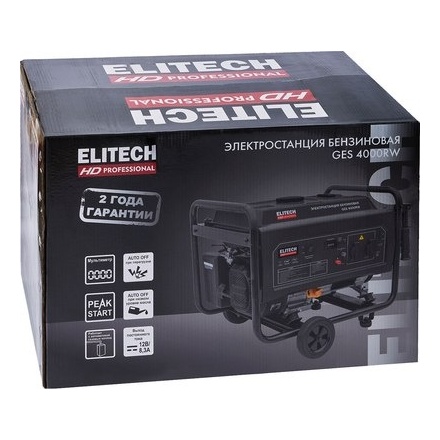 Бензиновый генератор Elitech GES 4000RW Бензиновый генератор Elitech GES 4000RW