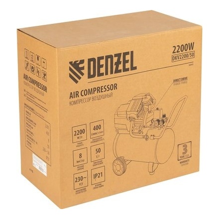 Воздушный компрессор Denzel DKV2200/50 Х-PRO Воздушный компрессор Denzel DKV2200/50 Х-PRO