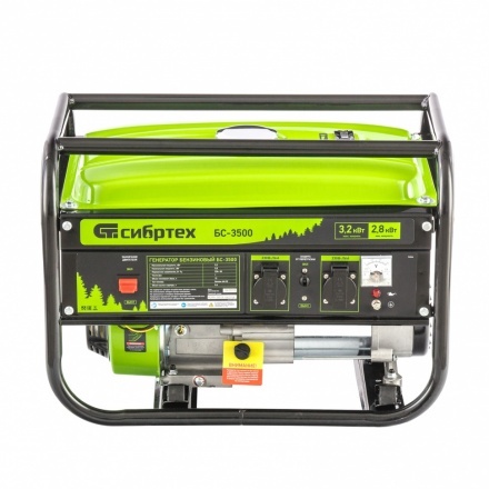 Бензиновый генератор СибрТех БС-3500 Бензиновый генератор СибрТех БС-3500