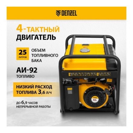 Бензиновый генератор Denzel PS 90 EA Бензиновый генератор Denzel PS 90 EA