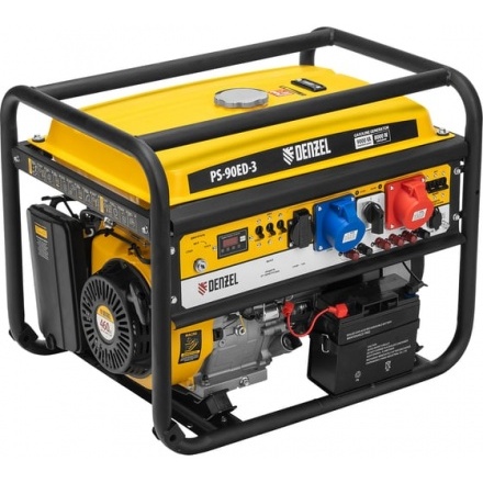 Бензиновый генератор Denzel PS 90 ED-3 Бензиновый генератор Denzel PS 90 ED-3