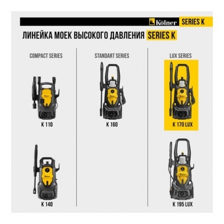 Мойка высокого давления Kolner K170 LUX Мойка высокого давления Kolner K170 LUX