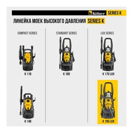 Мойка высокого давления Kolner K195 LUX Мойка высокого давления Kolner K195 LUX