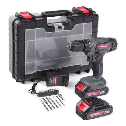 Аккумуляторная дрель-шуруповерт Победа ДА-20/2 Ли-М Аккумуляторная дрель-шуруповерт Победа ДА-20/2 Ли-М