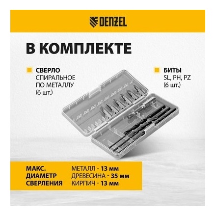 Аккумуляторная дрель-шуруповерт Denzel CIDB-IB-18-02 Аккумуляторная дрель-шуруповерт Denzel CIDB-IB-18-02