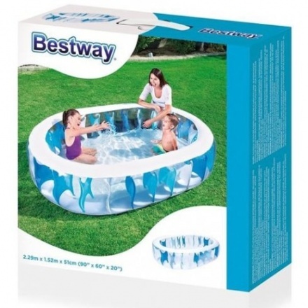 Бассейн надувной Bestway Elliptic 54066 (229x152x51) Бассейн надувной Bestway Elliptic 54066 (229x152x51)