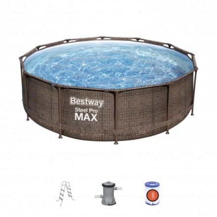 Бассейн каркасный Bestway Steel Pro MAX Ротанг 56709 (366х100) Бассейн каркасный Bestway Steel Pro MAX Ротанг 56709 (366х100)