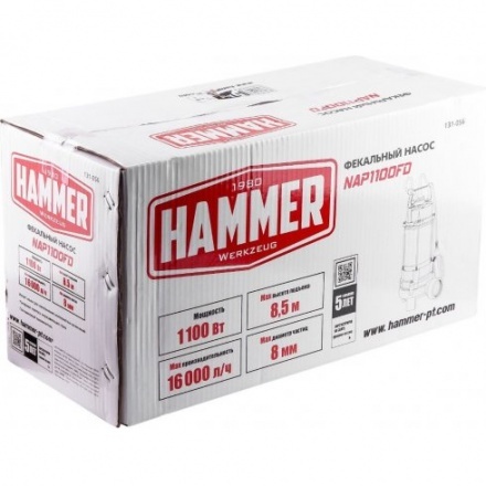 Фекальный насос Hammer NAP1100FD Фекальный насос Hammer NAP1100FD