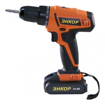 Дрель-шуруповерт аккумуляторная ДША-2 14,4ЭР/10Л Энкор (50024) Дрель-шуруповерт аккумуляторная ДША-2 14,4ЭР/10Л Энкор (50024)