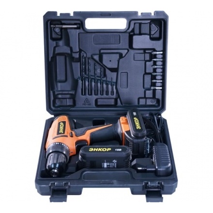 Дрель-шуруповерт аккумуляторный ДША-2 18ЭР/10ЛМ Энкор (50026) Дрель-шуруповерт аккумуляторный ДША-2 18ЭР/10ЛМ Энкор (50026)