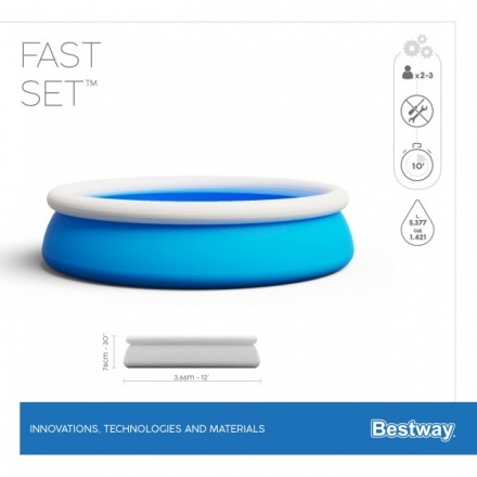 Бассейн Bestway Fast Set 57274 (366х76) Бассейн Bestway Fast Set 57274 (366х76)