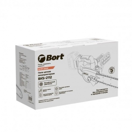 Пила цепная аккумуляторная Bort BKS-2112 Пила цепная аккумуляторная Bort BKS-2112