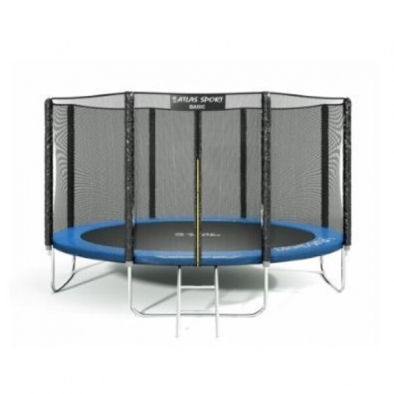 Батут Atlas Sport Basic 374см 12ft (синий)