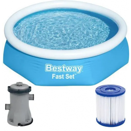 Надувной бассейн Bestway Fast Set 57450 (244х61)
