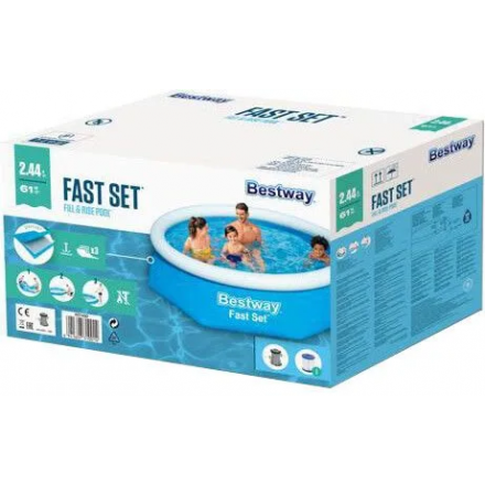 Надувной бассейн Bestway Fast Set 57450 (244х61) Надувной бассейн Bestway Fast Set 57450 (244х61)