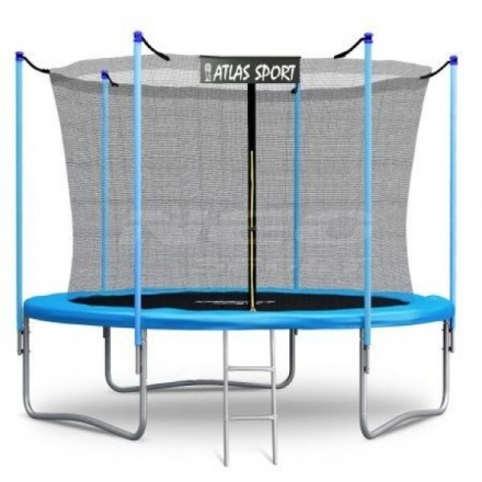 Батут Atlas Sport Inside 252см 8ft с защитной сеткой и лестницей