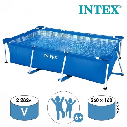 Каркасный бассейн Intex Rectangular Frame 58980/28271 (260x160x65) Каркасный бассейн Intex Rectangular Frame 58980/28271 (260x160x65)