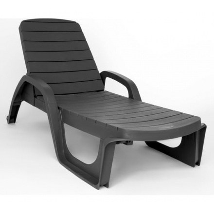 Шезлонг Ellastik Plast Прованс 190x70x32 (темно-зеленый)