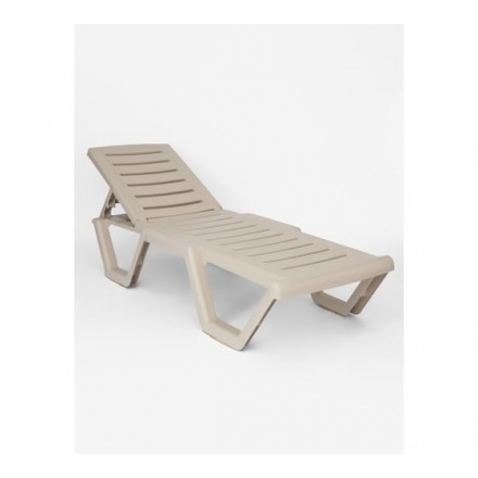 Шезлонг Ellastik Plast Атлант 184x62x33 (грэй)