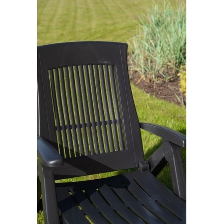 Складной шезлонг Ipae Progarden Zircone (антрацит) Складной шезлонг Ipae Progarden Zircone (антрацит)