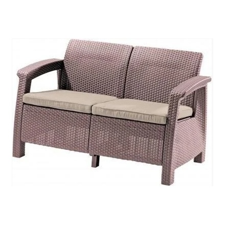 Диван садовый Keter Corfu Love Seat 227644 (капучино)
