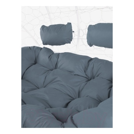 Диван подвесной M-Group Лежебока 11180109 (с белым ротангом/серая подушка) Диван подвесной M-Group Лежебока 11180109 (с белым ротангом/серая подушка)