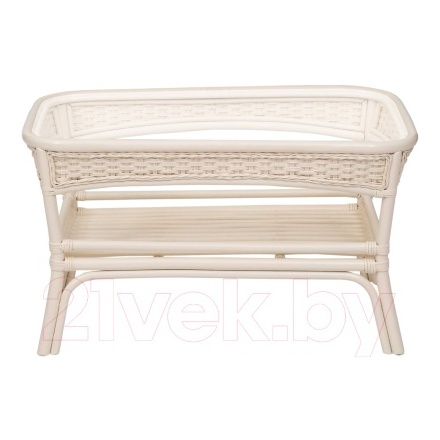 Стол садовый Мир Ротанга Алекса (белый) Стол садовый Мир Ротанга Алекса (белый)