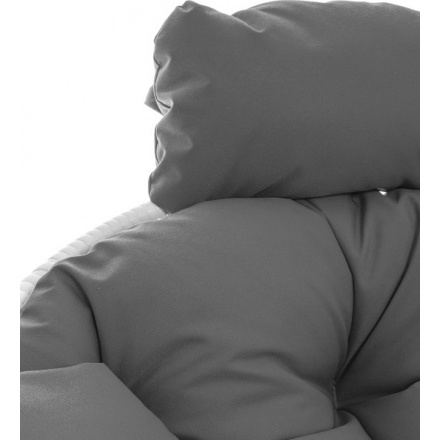 Кресло садовое M-Group Папасан мини 12070109 (белый ротанг/серая подушка) Кресло садовое M-Group Папасан мини 12070109 (белый ротанг/серая подушка)