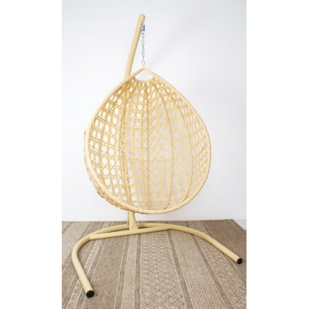 Кресло подвесное M-Group Капля Люкс 11030502 (бежевый ротанг/бордовая подушка) Кресло подвесное M-Group Капля Люкс 11030502 (бежевый ротанг/бордовая подушка)