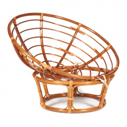 Кресло садовое Tetchair Papasan 23/01 W без подушки (античный черно-коричневый)
