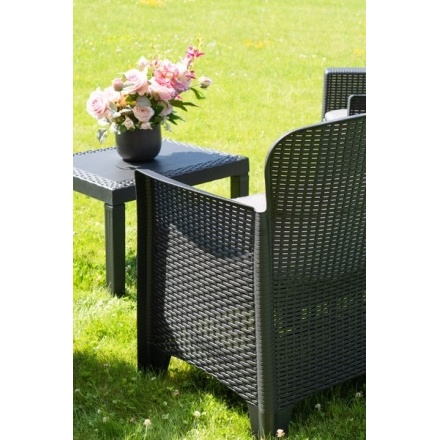 Комплект садовой мебели Ipae Progarden Jungle JUN06CAN (антрацит) Комплект садовой мебели Ipae Progarden Jungle JUN06CAN (антрацит)