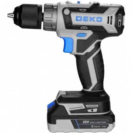 Аккумуляторная дрель-шуруповерт Deko DKCD20-Li SET1 083-1117 Аккумуляторная дрель-шуруповерт Deko DKCD20-Li SET1 083-1117