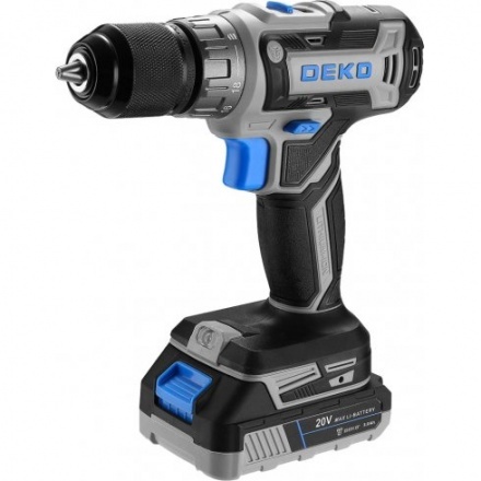 Аккумуляторная дрель-шуруповерт Deko DKCD20-Li SET1 083-1117 Аккумуляторная дрель-шуруповерт Deko DKCD20-Li SET1 083-1117